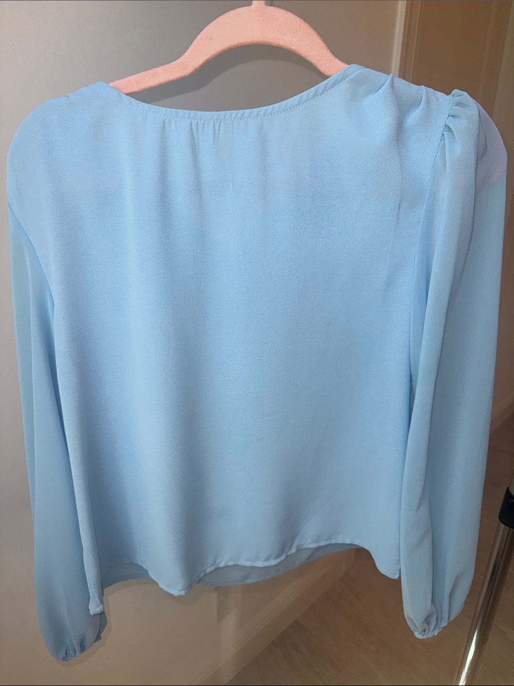 Light Blue Women’s Long Sleeve Blouse